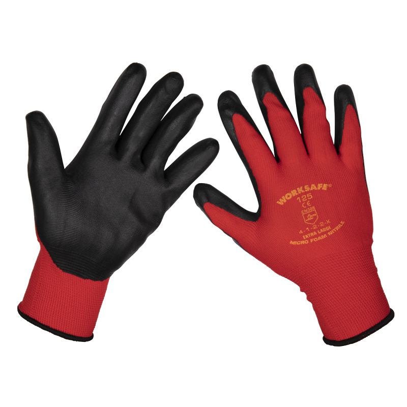 Gants en mousse de nitrile Worksafe®, très grand - paquet de 120 paires