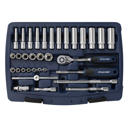 Socket Set 33pc 1/4"Sq Drive 6pt WallDrive® Metric