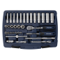 Socket Set 33pc 1/4"Sq Drive 6pt WallDrive® Metric