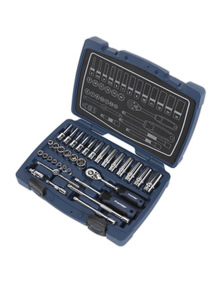 Socket Set 33pc 1/4"Sq Drive 6pt WallDrive® Metric