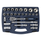 Socket Set 26pc 1/2"Sq Drive 6pt WallDrive® Metric