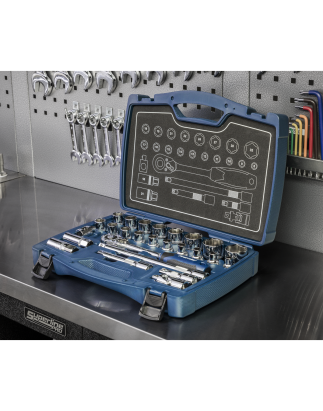 Socket Set 26pc 1/2"Sq Drive 6pt WallDrive® Metric