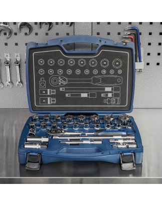 Socket Set 26pc 1/2"Sq Drive 6pt WallDrive® Metric