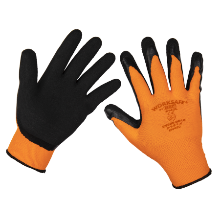 Worksafe® Foam Latex Gloves, Large - Pair