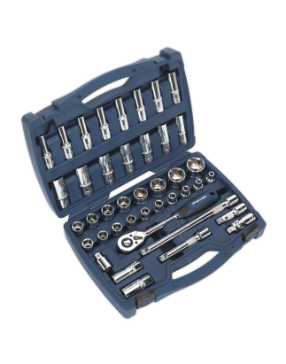 Socket Set 41pc 1/2"Sq Drive WallDrive® Metric