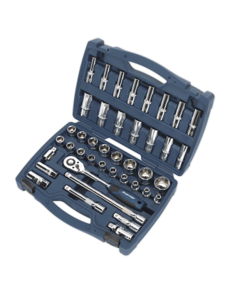 Socket Set 41pc 1/2"Sq Drive WallDrive® Metric