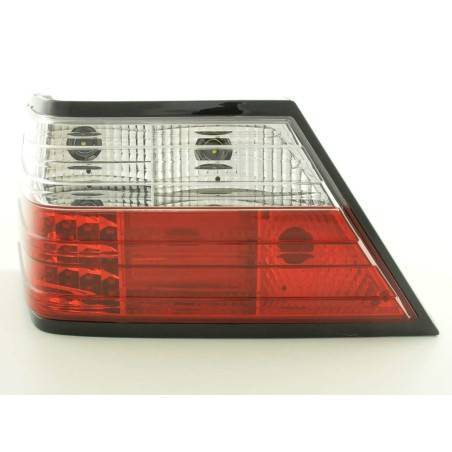 LED taillights set Mercedes E-Class sedan W124 85-96 clear / red