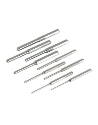 Roll Pin Punch Set 9pc 1/8-1/2" - Imperial