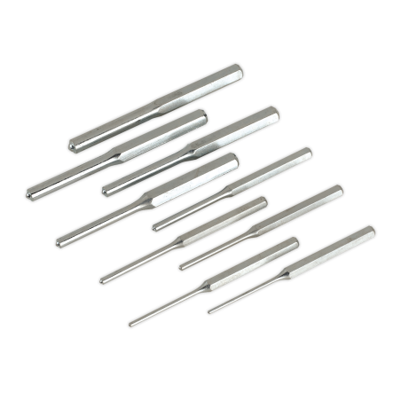 Roll Pin Punch Set 9pc 1/8-1/2" - Imperial