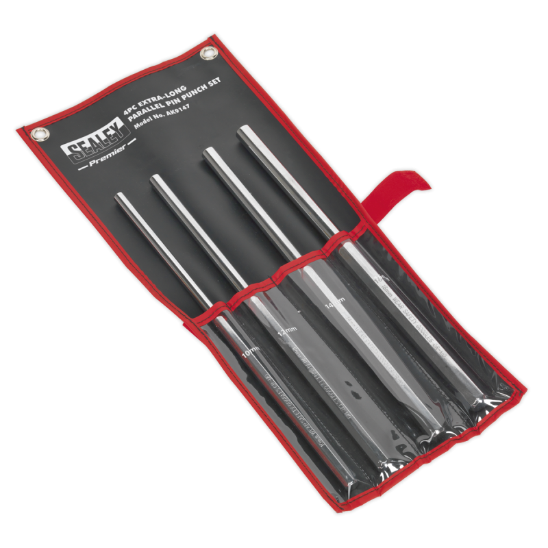 Parallel Pin Punch Set 4pc Extra-Long