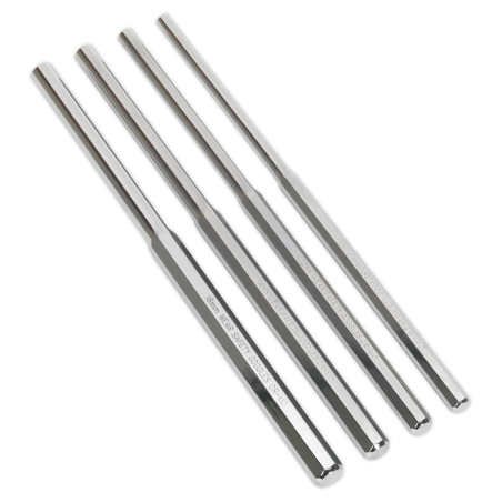 Parallel Pin Punch Set 4pc Extra-Long