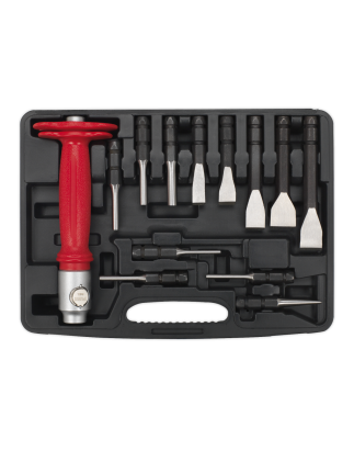 Interchangeable Punch & Chisel Set 13pc