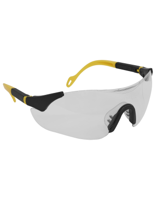 Worksafe® Sports Style Clear Safety Glasses with Adjustable Arms