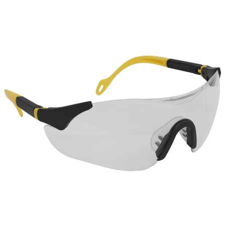 Lunettes de sécurité transparentes Worksafe® de style sport avec branches réglables