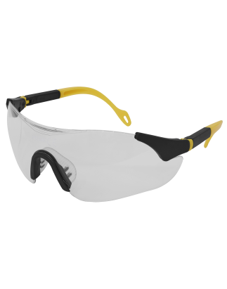 Worksafe® Sports Style Clear Safety Glasses with Adjustable Arms