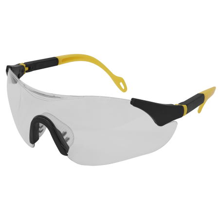 Lunettes de sécurité transparentes Worksafe® de style sport avec branches réglables