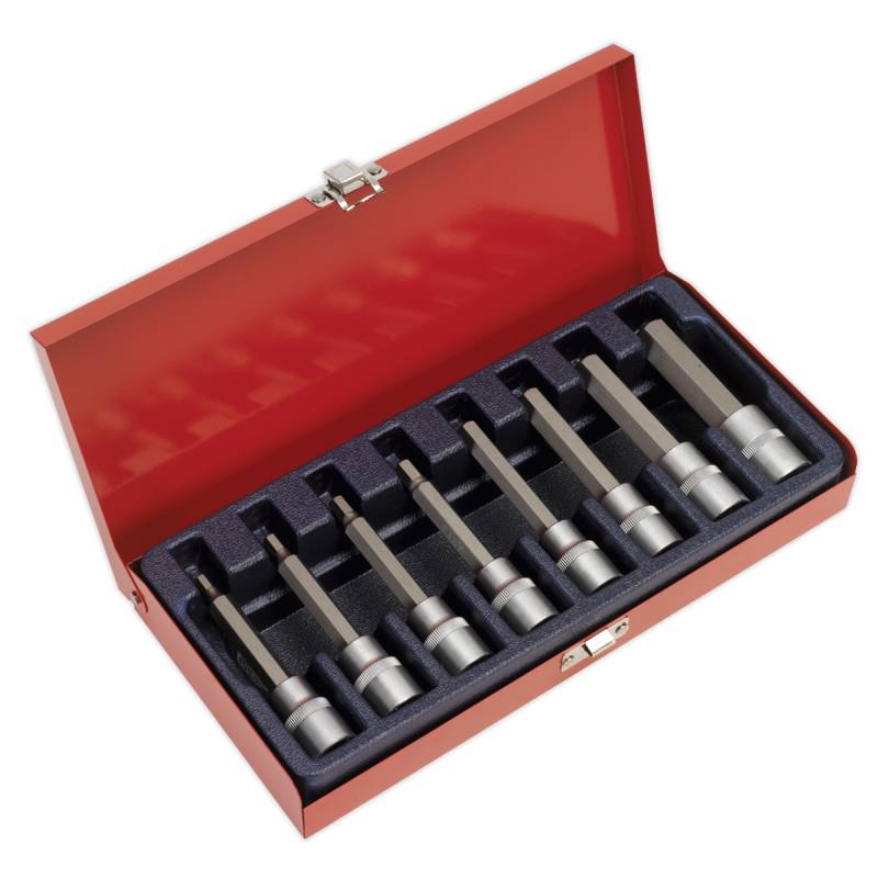 Hex Socket Bit Set 8pc 1/2"Sq Drive Metric