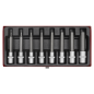 Hex Socket Bit Set 8pc 1/2"Sq Drive Metric