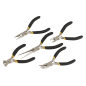 Mini Pliers Set 5pc Ni-Fe Finish