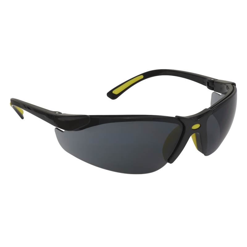 Worksafe® Zante Style Smoke Lens Safety Glasses with Flexi Arms