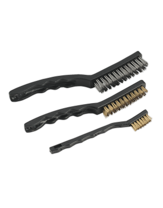 Ensemble de 3 brosses métalliques pour ingénieurs automobiles