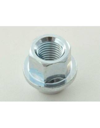 Single wheel nut, length 34mm, conical collar M12x1.75 silver