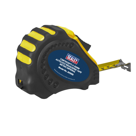 Auto Lock Tape Measure 7.5m(25ft) x 25mm - Metric/Imperial