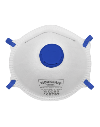 Masque à coupelle à valve Worksafe® FFP2 - Paquet de 10