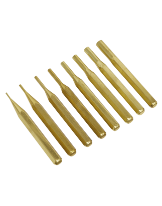 Brass Pin Punch Set 8pc