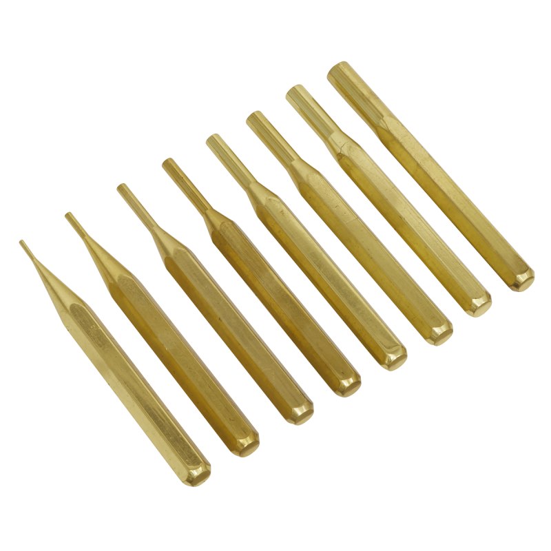 Brass Pin Punch Set 8pc