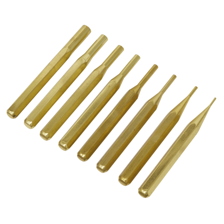 Brass Pin Punch Set 8pc