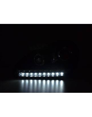 Daylight headlight LED DRL look Porsche Cayenne 03-07 black