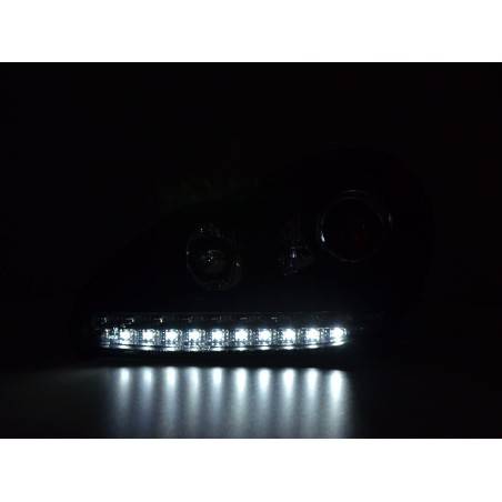 Daylight headlight LED DRL look Porsche Cayenne 03-07 black