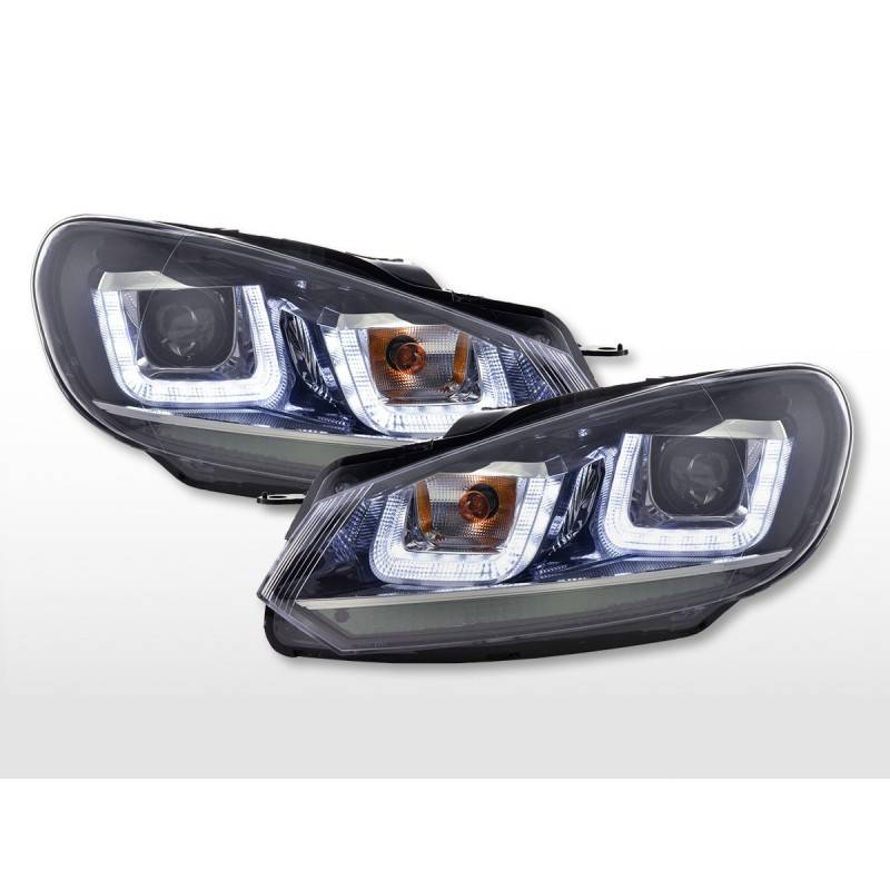 Daylight headlight LED daytime running lights VW Golf 6 08-12 black