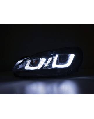 Phare Daylight LED feux de jour VW Golf 6 08-12 noir