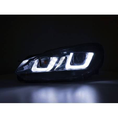 Daylight headlight LED daytime running lights VW Golf 6 08-12 black