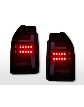 LED taillights set VW T6 year 16-19 tailgate door version black