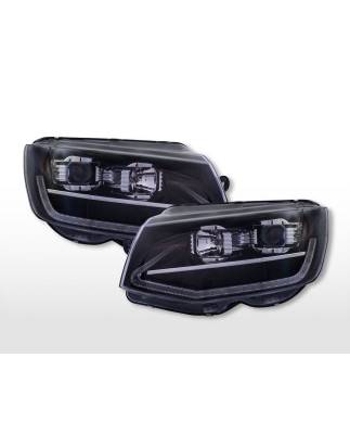 Halogen headlight set VW T6 year 16-19 black