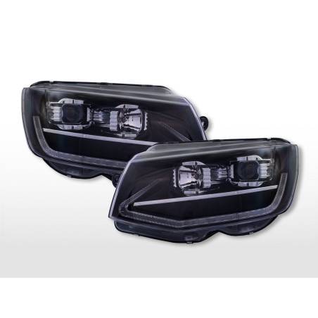 Halogen headlight set VW T6 year 16-19 black