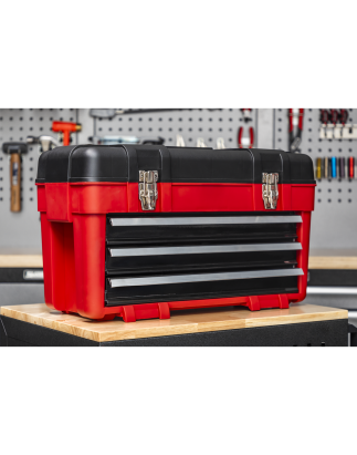 Toolbox 585mm 3 Drawer Portable