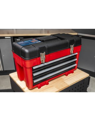 Toolbox 585mm 3 Drawer Portable