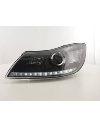 Phare Daylight LED DRL look Skoda Oktavia à partir de 2009 noir