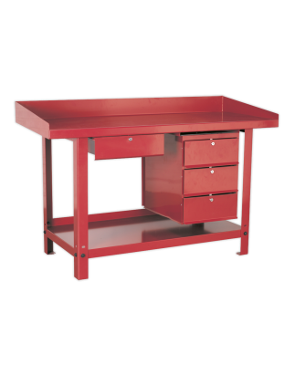 Workbench Steel 1.5m with 1 Drawer