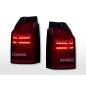 LED taillights set VW T6 original bulb tailgate door version red/clear