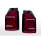 LED taillights set VW T6 original bulb tailgate door version red/clear