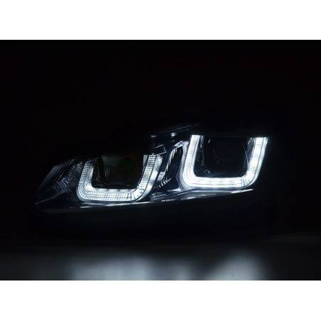 Daylight headlight LED daytime running lights VW Golf 6 08-12 black