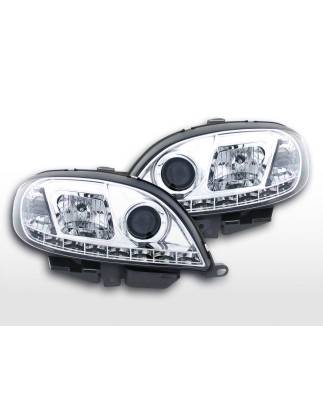 Daylight headlight LED DRL look Citroen Saxo 00-02 chrome