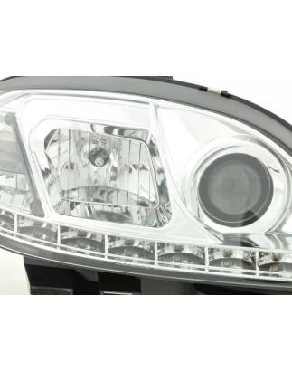 Daylight headlight LED DRL look Citroen Saxo 00-02 chrome