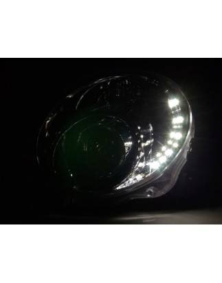 Phare Daylight LED DRL look Fiat 500 07- chromé