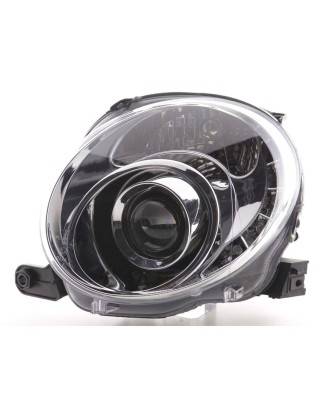 Daylight headlight LED DRL look Fiat 500 07- chrome